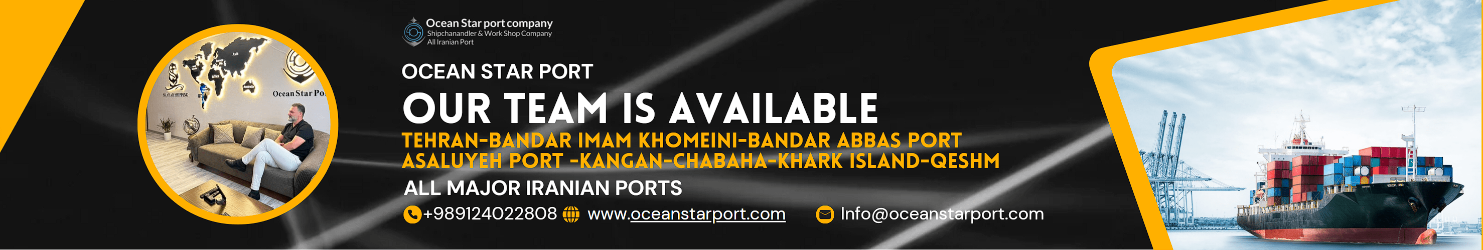 Ocean Star Port ship chandling and marine supply in Iran