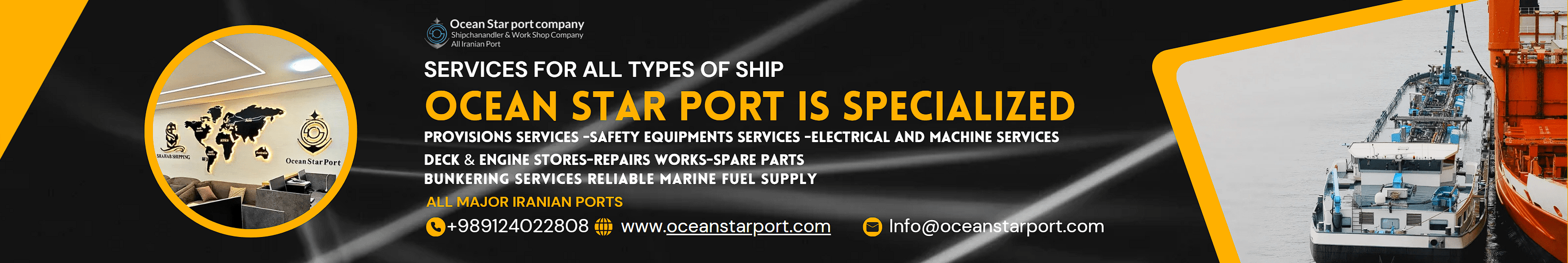 Ocean Star Port ship chandling and marine supply in Iran