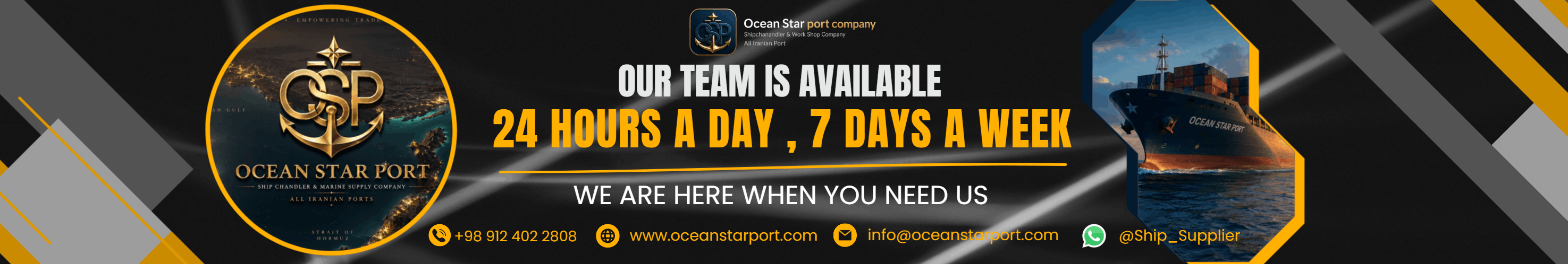 Ocean Star Port ship chandling and marine supply in Iran