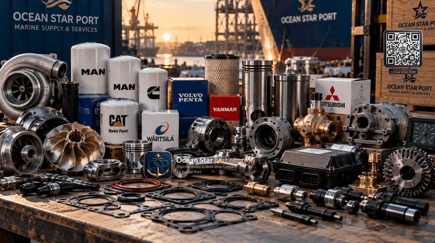 SPARES -Ocean Star Port, we supply